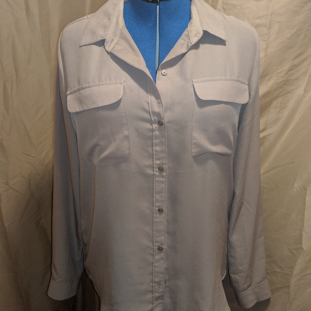 Tan button up
